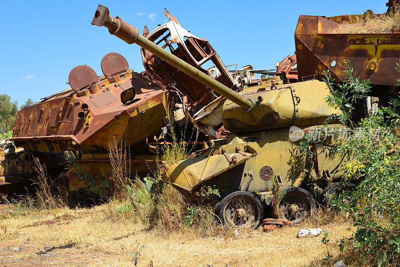 阿斯马拉坦克墓地-美国M41沃克斗牛犬坦克和苏联BTR-60 APC，阿斯马拉，厄立特里亚